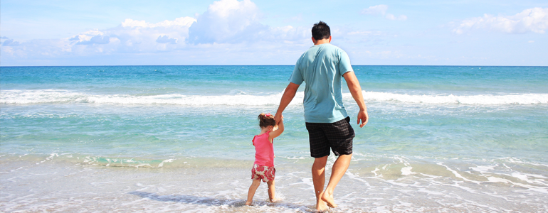 Family on Beach