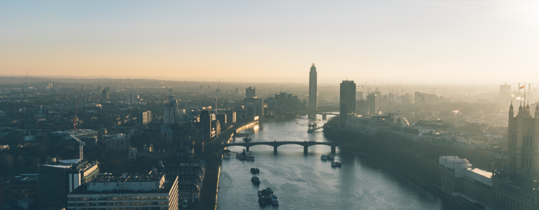 Skyline View London Thames River